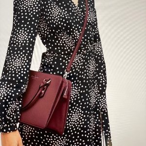 Kate Spade Lise Mulberry Street Satchel Pebble Leather Deep Berry